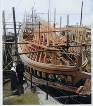 Load image into Gallery viewer, MAYFLOWER II RIBS - Vintage photo remastered (10 Note Cards 4x6 inches)
